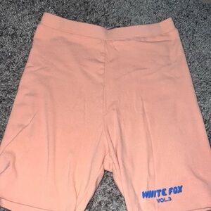 White Fox Boutique Peach Athletic Shorts